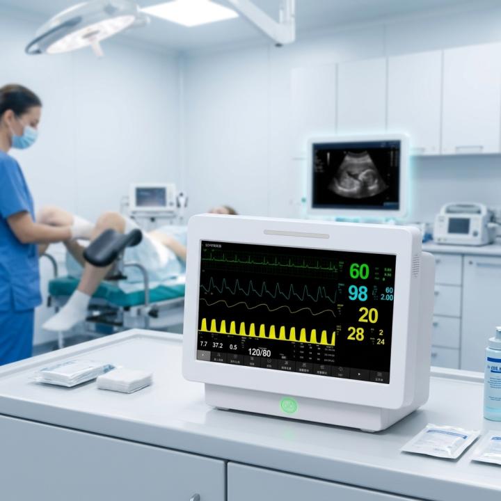 Professional Multi-parameter Medical Patient Monitor Big Monitor Bedside Vital Signs Station for Clinic ICU