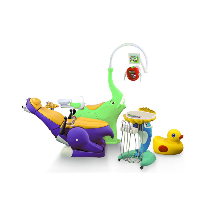 Powerful LED Sensor Suction Kids Child Dental Chair Unit with MP5 Media Display
