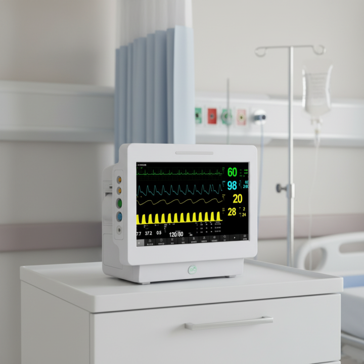 Professional Multi-parameter Medical Patient Monitor Big Monitor Bedside Vital Signs Station for Clinic ICU
