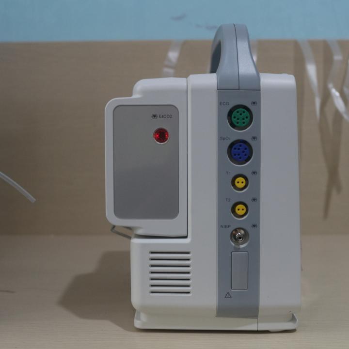 Hospital Monitoring ETCO2 Dual-IBP 8 Inch Arrhythmia Analysis Modular ICU Patient Monitor Portable Rechargeable Battery