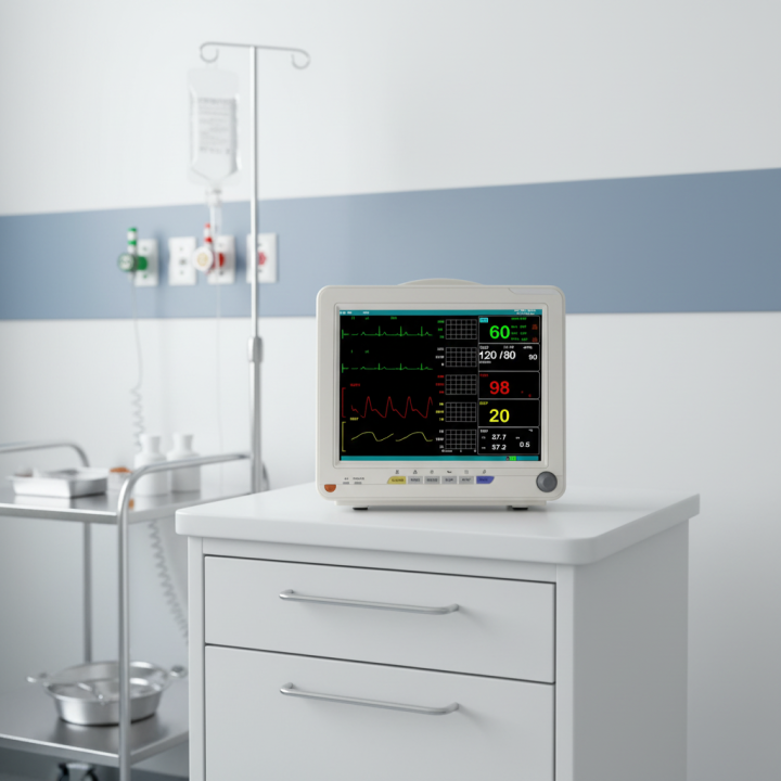 Ambulance Multi Parameter Vitals Signs Patient Monitoring Equipment ICU Monitor Manufacturer