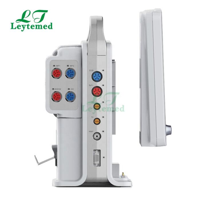 Hospital Monitoring ETCO2 Dual-IBP 8 Inch Arrhythmia Analysis Modular ICU Patient Monitor Portable Rechargeable Battery