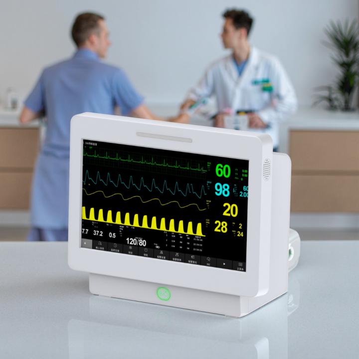 Full Touch Screen ICU Patient Monitoring Hospital Ambulance Instrument Vital Signs Monitor with Multi-parameter