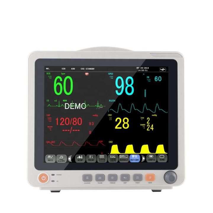 Portable Patient Monitor Golden Supplier 6 Parameters Vital Signs Monitoring Electric Power Source