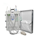 Electric Portable Dental Unit Aluminum Alloy 550W 6 Hold Dental Chair for Clinic Hospital Use