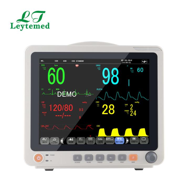 Six Parameters 12.1 Inch Color LCD Display Portable Patient Monitor
