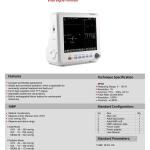 Real-time Data 8 Inch Vital Signs Monitoring Home Health Care Medical Portable Patient Monitor