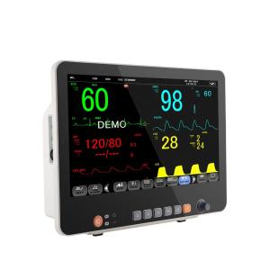 15 Inch Multi-parameter Patient Monitor Examination Diagnosis Vital Signs Monitoring for Emergency and ICU