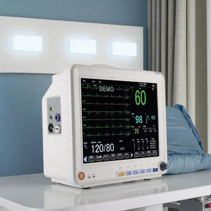 Electric Portable 12.1 Inch High Resolution Color LCD Display ICU Surgery Monitoring Diagnosis Veterinary Patient Monitor