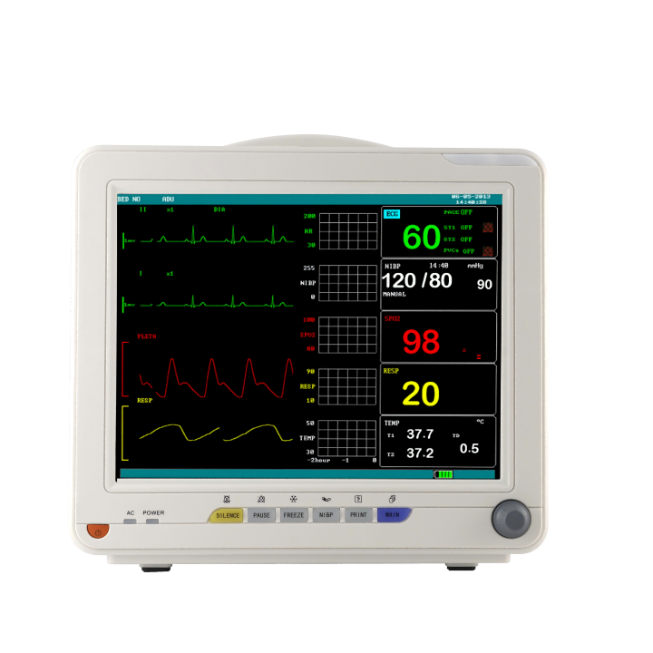 12.1 Inch High Resolution Color TFT Display Multi-Parameter Patient Monitor for ICU Human Use