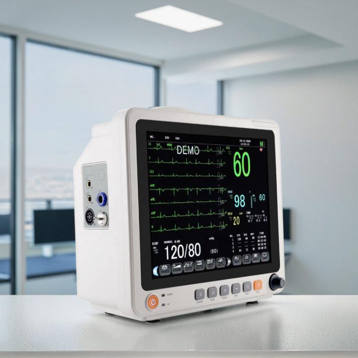 Medical ICU Monitor Six Parameters LCD Display Portable Patient Monitor