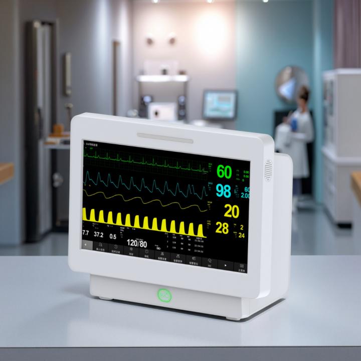 Full Touch Screen ICU Patient Monitoring Hospital Ambulance Instrument Vital Signs Monitor with Multi-parameter