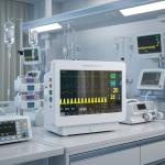 15.6 Inch Touch Screen 12 Lead ECG Patient Monitor ICU Bedside Vital Signs Monitor Compatible with Smart Hospital CMS System