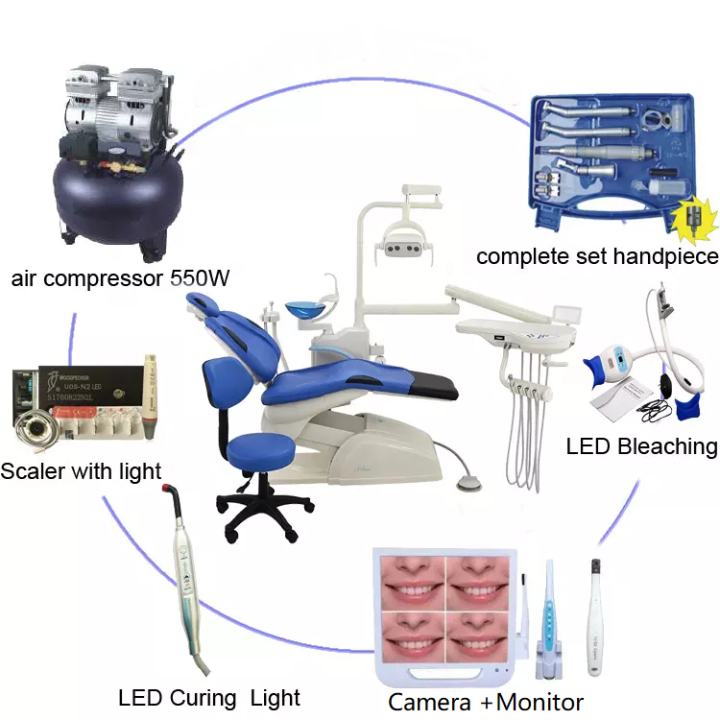 Type Hospital Dental Clinics Luxury Full Set Dental Chair Unit for Dentistry