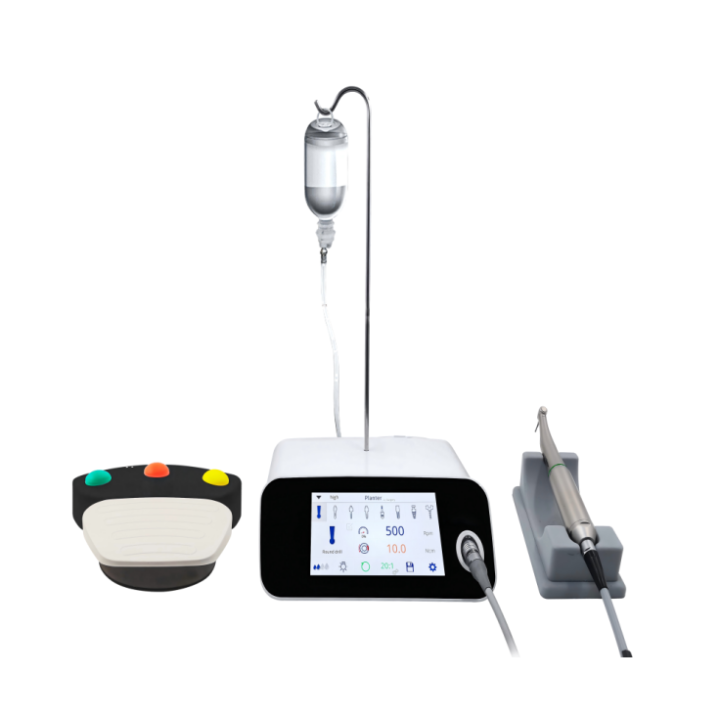 High Quality 2 in 1 Dental Wireless Pedal Endo Motor Implant Handpiece Dental Implant Surgery Kit Motor