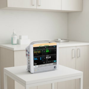 Hospital Monitoring ETCO2 Dual-IBP 8 Inch Arrhythmia Analysis Modular ICU Patient Monitor Portable Rechargeable Battery