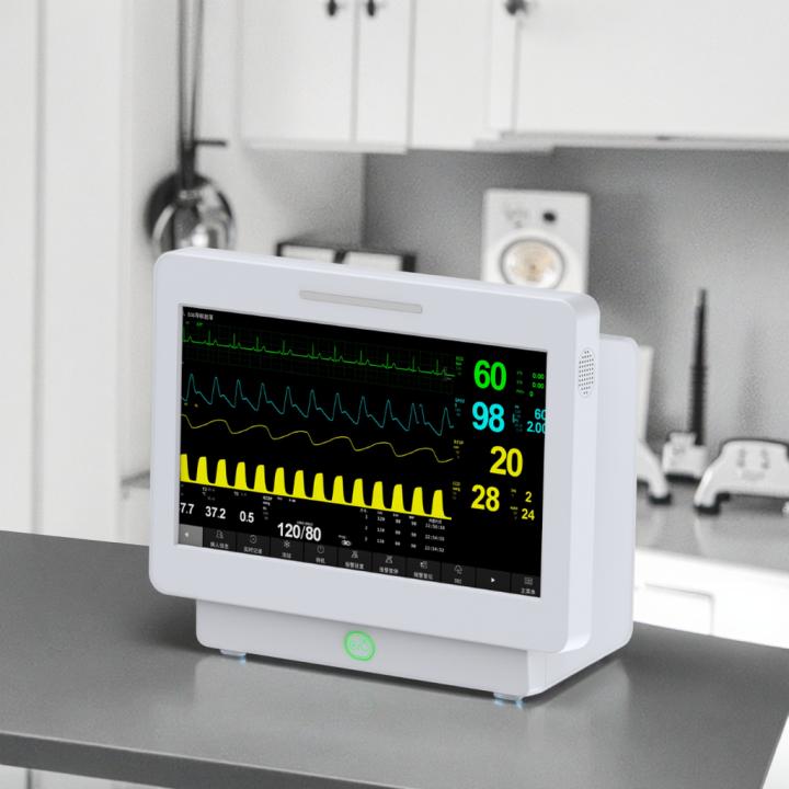 Full Touch Screen ICU Patient Monitoring Hospital Ambulance Instrument Vital Signs Monitor with Multi-parameter