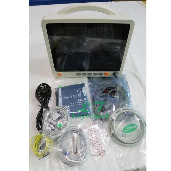 Medical ICU Monitor Six Parameters LCD Display Portable Patient Monitor