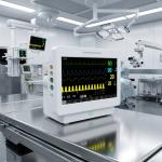 15.6 Inch Touch Screen 12 Lead ECG Patient Monitor ICU Bedside Vital Signs Monitor Compatible with Smart Hospital CMS System